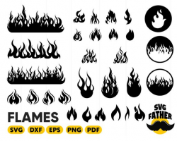 FLAMES SVG, fire svg, flame svg, calgary flames svg, flames ...