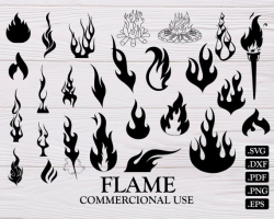 FLAME SVG, fire svg, flames svg, flame clipart, flames svg files, flame  png, flame silhouette, flame vector, fire flame file, flame dxf, svg