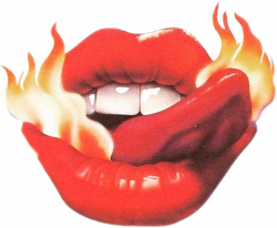 lips flames red lickinglips licking sexy fire tongue...