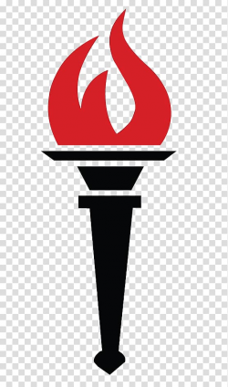 Black torch with red flame illustration, Torch Flame Fire ...