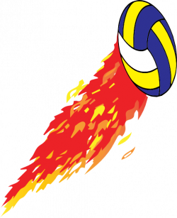 Flamed Volleyball Clipart | i2Clipart - Royalty Free Public Domain ...