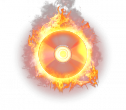 disc CD burn burning wavy wave fire firing circle round...