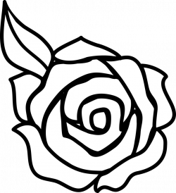 Flower black and white rose flower clipart black and white #41807 ...