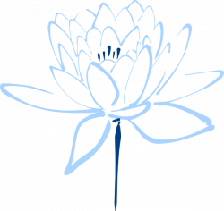 Blue Lotus Clip Art at Clker.com - vector clip art online, royalty ...