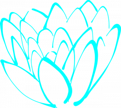 Blue Lotus Flower Clip Art at Clker.com - vector clip art online ...