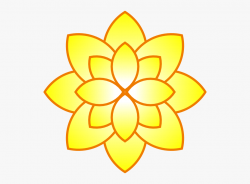 Original Png Clip Art File Simple Yellow Flower Svg - Yellow ...