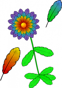 Flower And Feather Clipart | i2Clipart - Royalty Free Public Domain ...