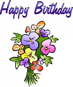 Happy Birthday Flowers Icon, PNG ClipArt Image | IconBug.com