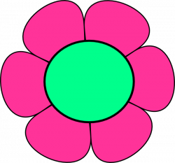 Pink And Green Flower Clip Art at Clker.com - vector clip art online ...