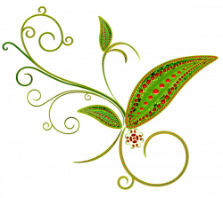 Green Deco Flower Ornament PNG Clipart | PNG MIX | Pinterest ...
