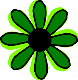 Green Flower 2 Clip Art at Clker.com - vector clip art online ...