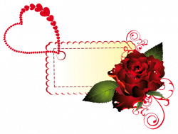 Valentine Rose Label PNG Clipart Picture | Gallery Yopriceville ...