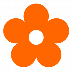 Original Clipart Orange Flower Clip Art