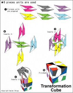 Origami Transformation Cube instruction | Paper | Pinterest ...