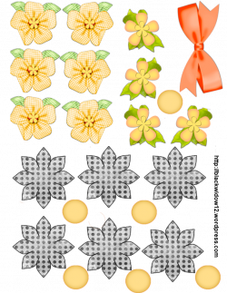 blk-flower-2-yellow-checked-flower-2-and-blossoms1.png (Image PNG ...