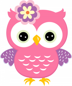 Pink owl with flower | Owls ~~ | Pinterest | Pink owl, Owl and Flower