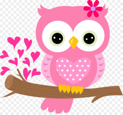 Pink Flower Cartoon clipart - Owl, Bird, Pink, transparent ...