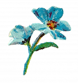 Antique Images: Pastel Floral Clipart Digital Flowers Pink Blue ...