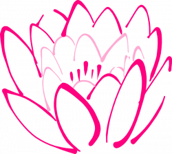 12 Petal Pink Lotus Clip Art at Clker.com - vector clip art online ...