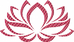 Clipart - Ruby Lotus Flower No Background