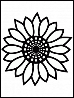 Unbelievable Coloring Pages Flower Printable Pics For Sunflower ...