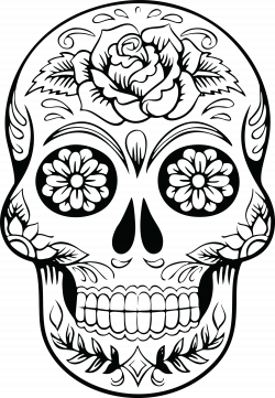 Awesome Clipart Of A Sugar Skull Image Black And Red Styles ...