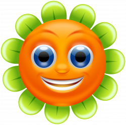 Clipart - Smiling Flower - superb quality
