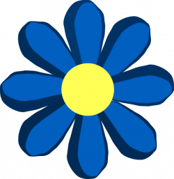 Blue Spring Flower Clip Art at Clker.com - vector clip art online ...