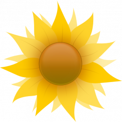 small flowers images cartoon | Sunflower clip art - vector clip art ...
