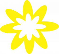 Clipart - Yellow Burst Flower