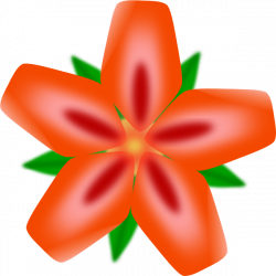 Atulasthana Red Flower Clip Art at Clker.com - vector clip art ...