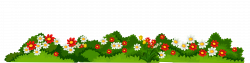 Flowers with Grass Transparent PNG Clipart | flower | Pinterest ...