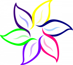 Multi-color Flower Clip Art at Clker.com - vector clip art online ...