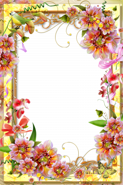 Yellow Transparent Frame | Flower Wallpaper | Pinterest | Stationary ...