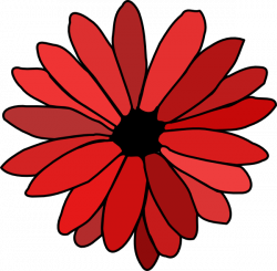 Red Flower Clip Art at Clker.com - vector clip art online, royalty ...