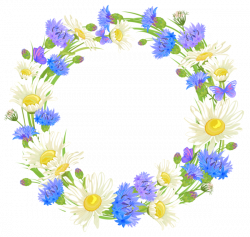 Полевые цветы венок PNG Clipart | Уголки | Pinterest | Wreaths, Clip ...