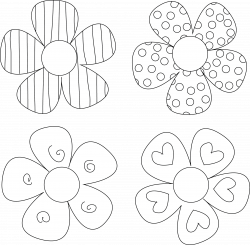 paper flower cut out templates