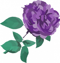Purple Flower No Background Clip Art at Clker.com - vector clip art ...