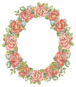 digital vintage rose frame; free download | Art - wreaths ...