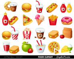 Fast Food Clipart Hamburger Clip art Coffee clip art Food
