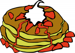 OnlineLabels Clip Art - Fast Food, Breakfast, Pancakes With Whipped ...
