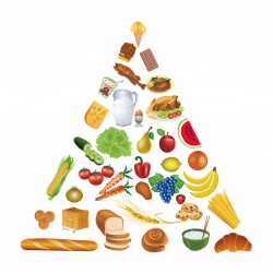 Food pyramid Healthy eating pyramid Clip art - Vegetables and bread ...