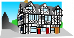 Building | Free Stock Photo | Illustration of a tudor style building ...