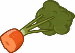 Clipart - cut carrot