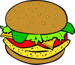 Clipart - Fast Food, Lunch-Dinner, Chicken Burger