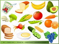 91+ Healthy Foods Clipart | ClipartLook
