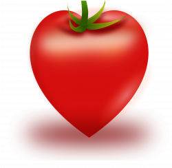 Clipart - Vector Heart Tomato