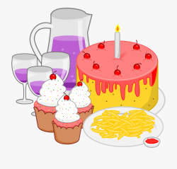 Fast Food Party Pizza Snack - Party Food Clipart #94765 ...