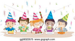 Vector Stock - Food party. Clipart Illustration gg58323575 ...