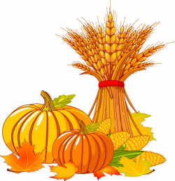 Pumpkin wheat and corn clip art clipart - WikiClipArt